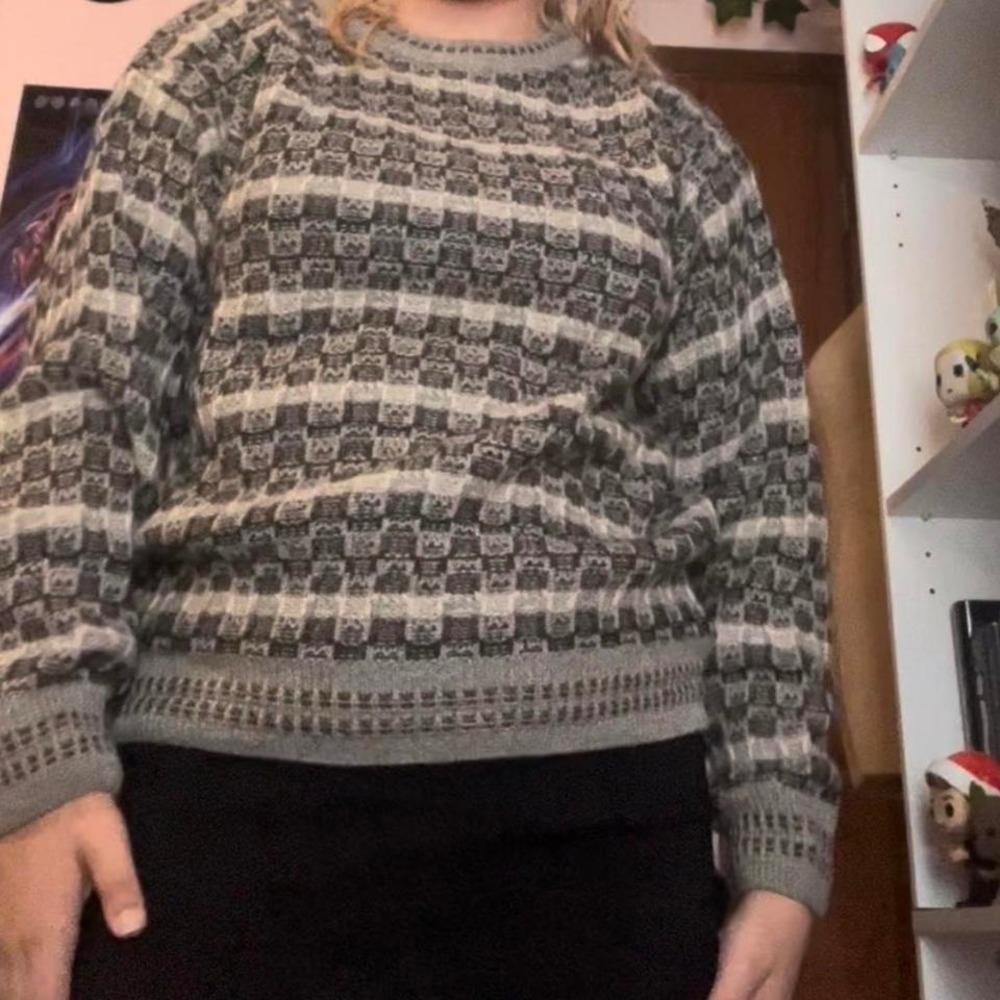 Jantzen vintage chunky retro fall grandpa core sweater size XL